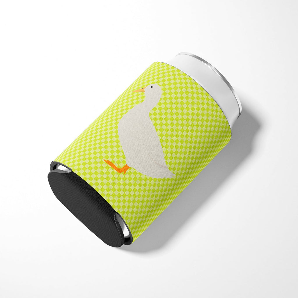 American Pekin Duck Green Can or Bottle Hugger Cooler Sleeve for Standard 12 oz Cans, Insulated Foam Beer & Soda Can Hugger Reusable