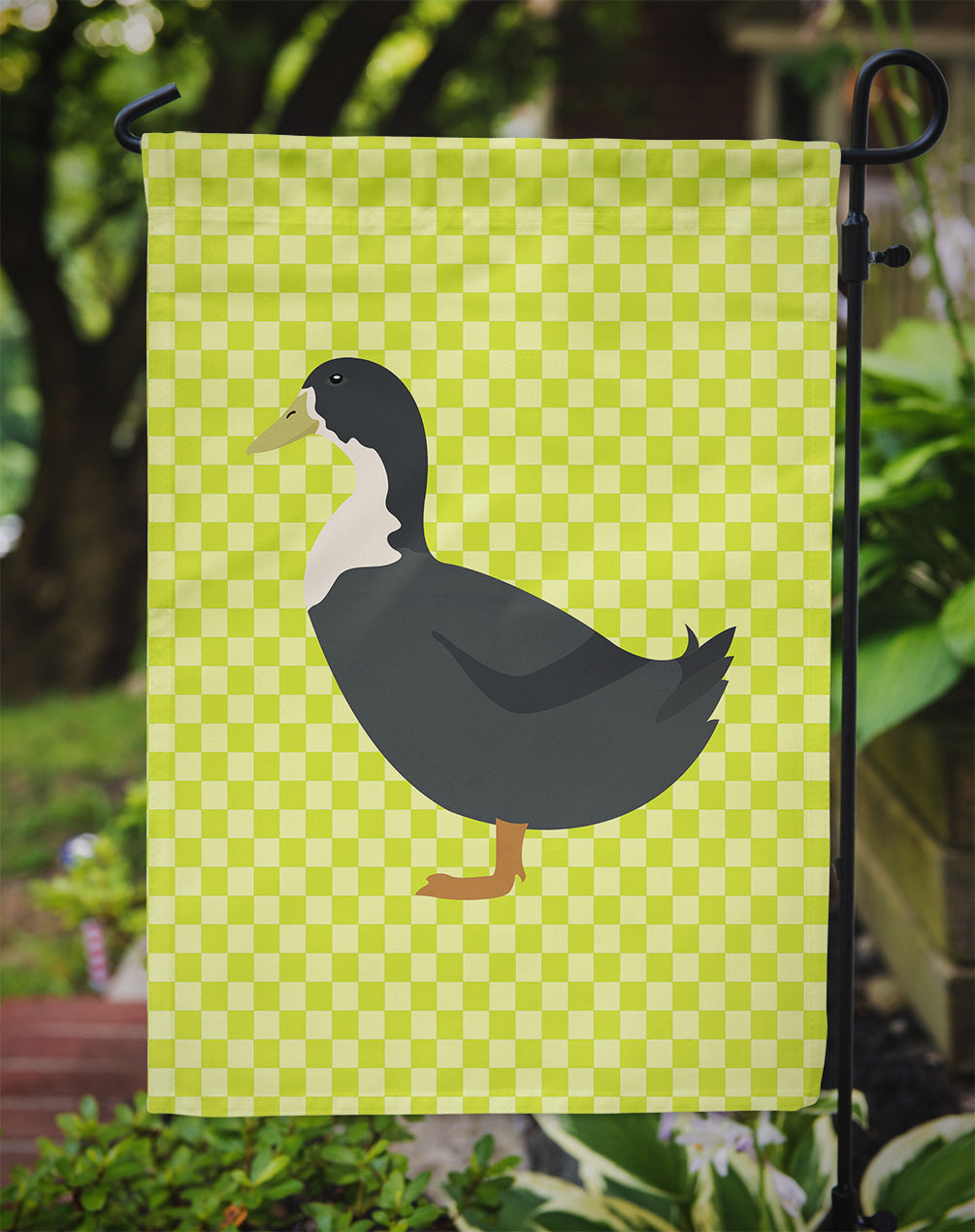 Blue Swedish Duck Green Garden Flag Mailbox Decorative Yard Banner Outside Patio Artwork for Flower Beds, Garden Size, Multicolor