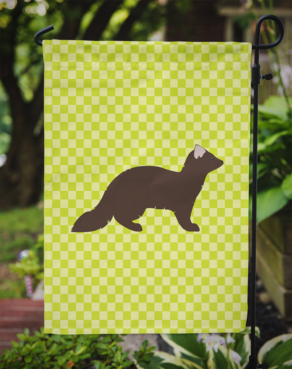 Sable Marten Green Garden Flag Mailbox Decorative Yard Banner Outside Patio Artwork for Flower Beds, Garden Size, Multicolor