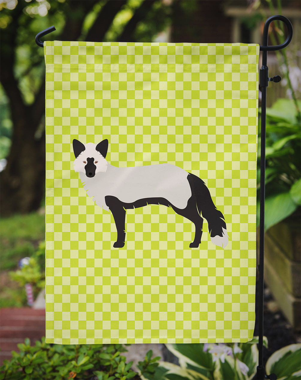 Silver Fox Green Garden Flag Mailbox Decorative Yard Banner Outside Patio Artwork for Flower Beds, Garden Size, Multicolor