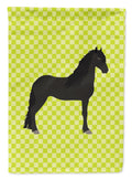 Friesian Horse Green Garden Flag Mailbox Decorative Yard Banner Outside Patio Artwork for Flower Beds, Garden Size, Multicolor