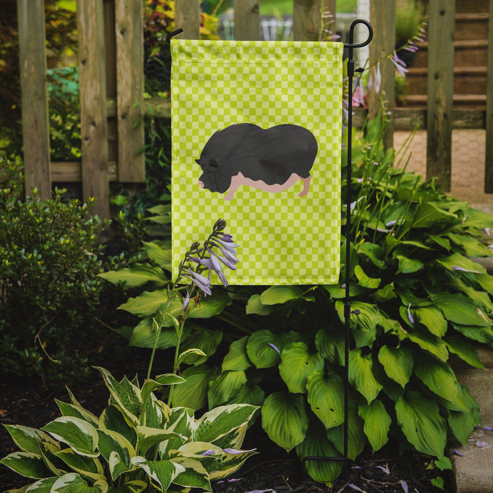 Vietnamese Pot-Bellied Pig Green Garden Flag Mailbox Decorative Yard Banner Outside Patio Artwork for Flower Beds, Garden Size, Multicolor