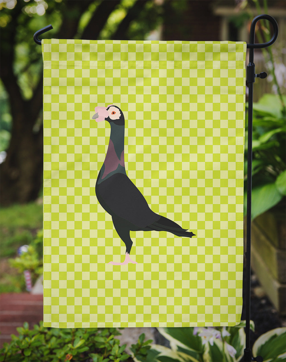 English Carrier Pigeon Green Garden Flag Mailbox Decorative Yard Banner Outside Patio Artwork for Flower Beds, Garden Size, Multicolor