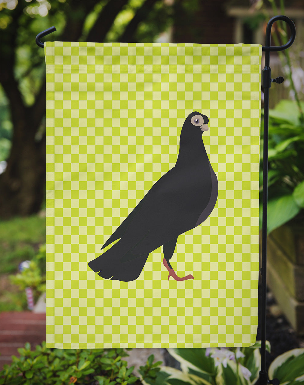 Budapest Highflyer Pigeon Green Garden Flag Mailbox Decorative Yard Banner Outside Patio Artwork for Flower Beds, Garden Size, Multicolor