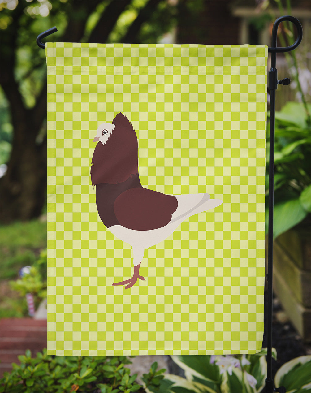 Capuchin Red Pigeon Green Garden Flag Mailbox Decorative Yard Banner Outside Patio Artwork for Flower Beds, Garden Size, Multicolor