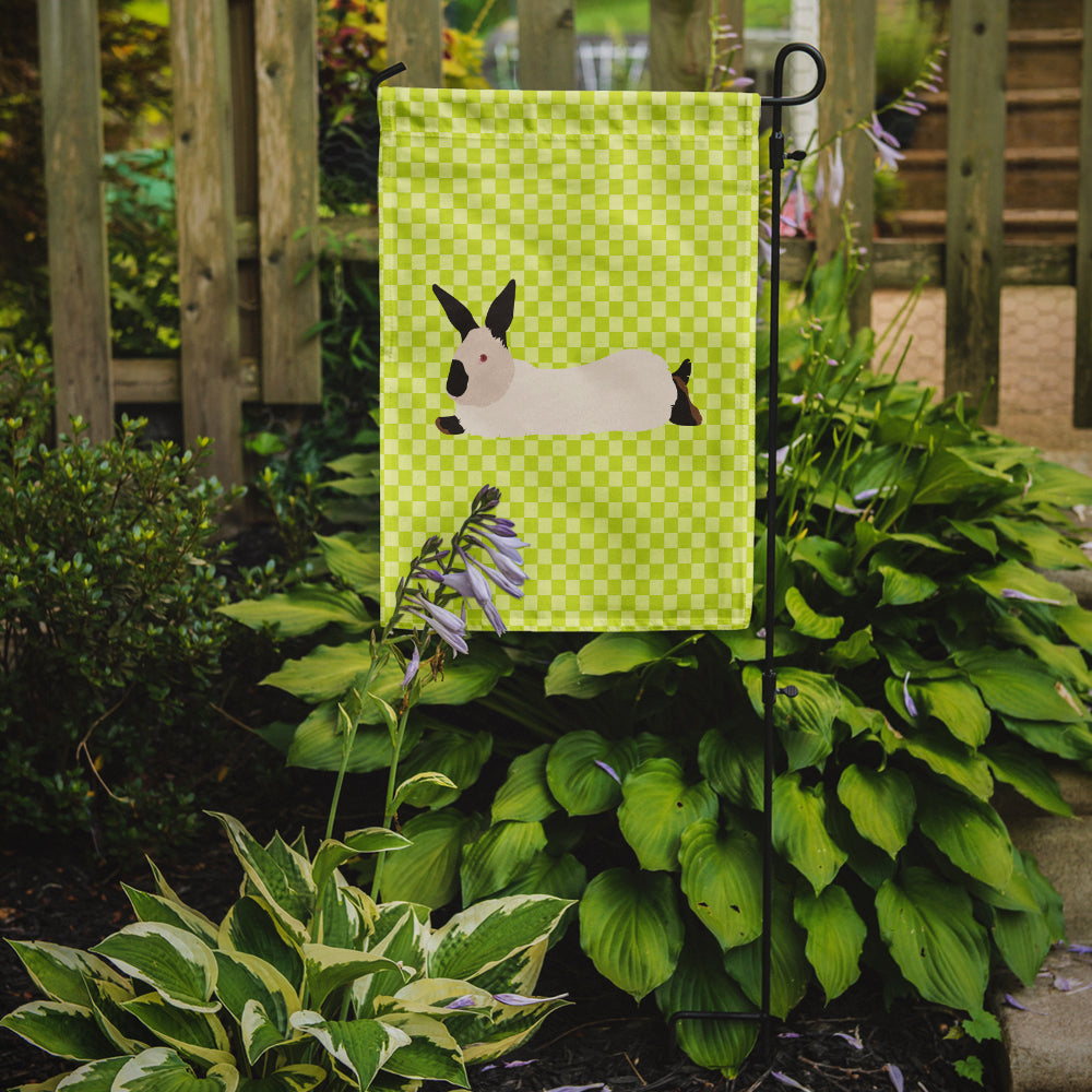 California White Rabbit Green Garden Flag Mailbox Decorative Yard Banner Outside Patio Artwork for Flower Beds, Garden Size, Multicolor