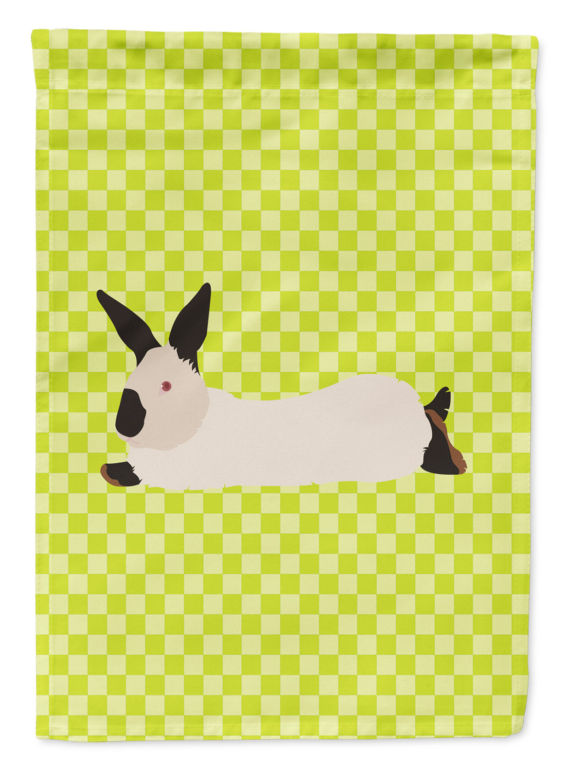 California White Rabbit Green Garden Flag Mailbox Decorative Yard Banner Outside Patio Artwork for Flower Beds, Garden Size, Multicolor