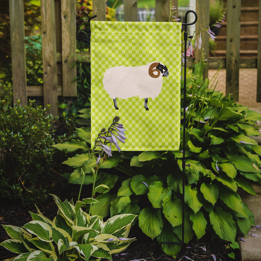 Scottish Blackface Sheep Green Garden Flag Mailbox Decorative Yard Banner Outside Patio Artwork for Flower Beds, Garden Size, Multicolor