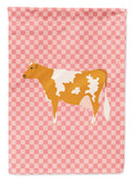 Guernsey Cow Pink Check Garden Flag Mailbox Decorative Yard Banner Outside Patio Artwork for Flower Beds, Garden Size, Multicolor