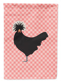 Polish Poland Chicken Pink Check Garden Flag Mailbox Decorative Yard Banner Outside Patio Artwork for Flower Beds, Garden Size, Multicolor