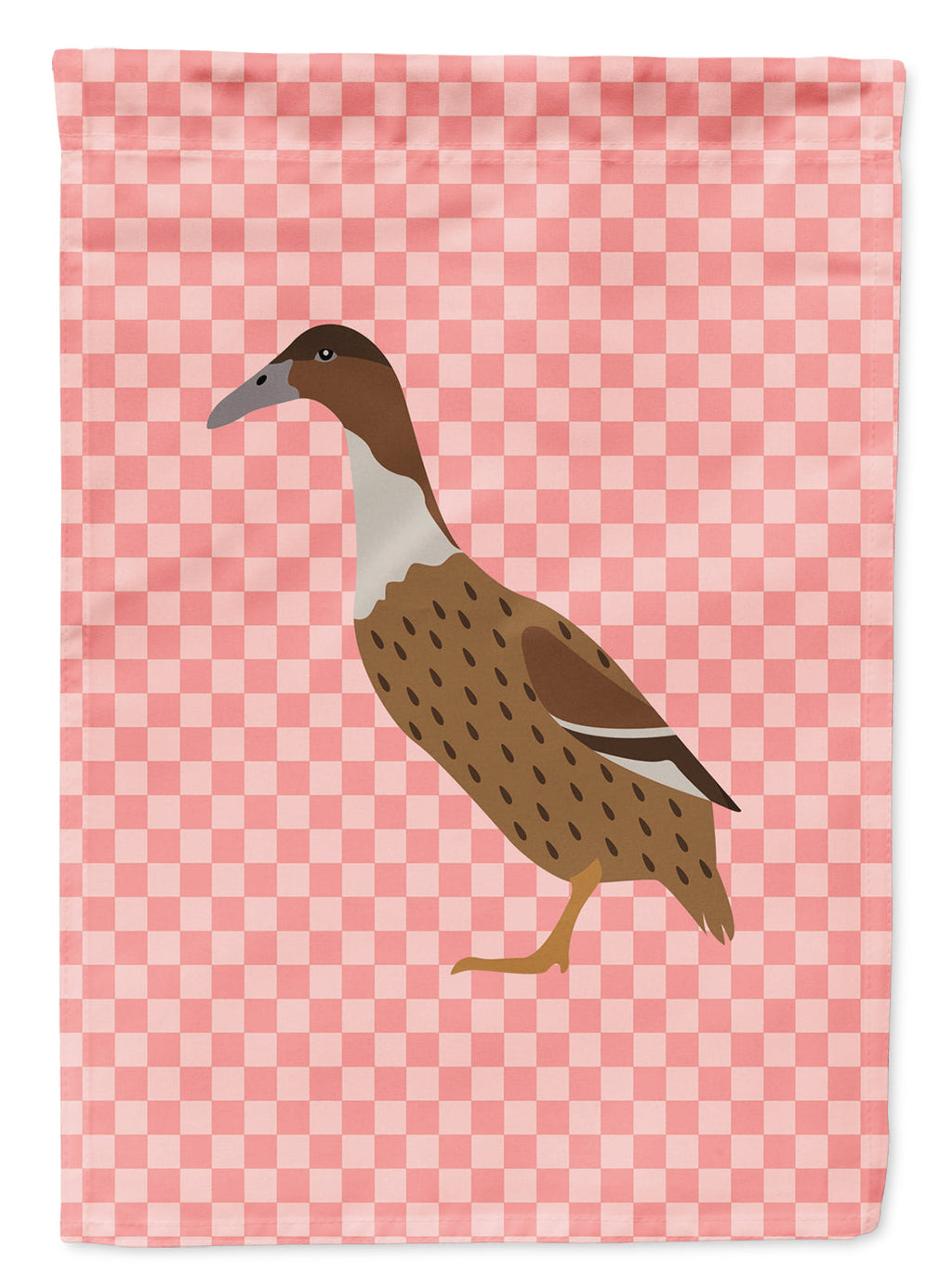 Dutch Hook Bill Duck Pink Check Garden Flag Mailbox Decorative Yard Banner Outside Patio Artwork for Flower Beds, Garden Size, Multicolor