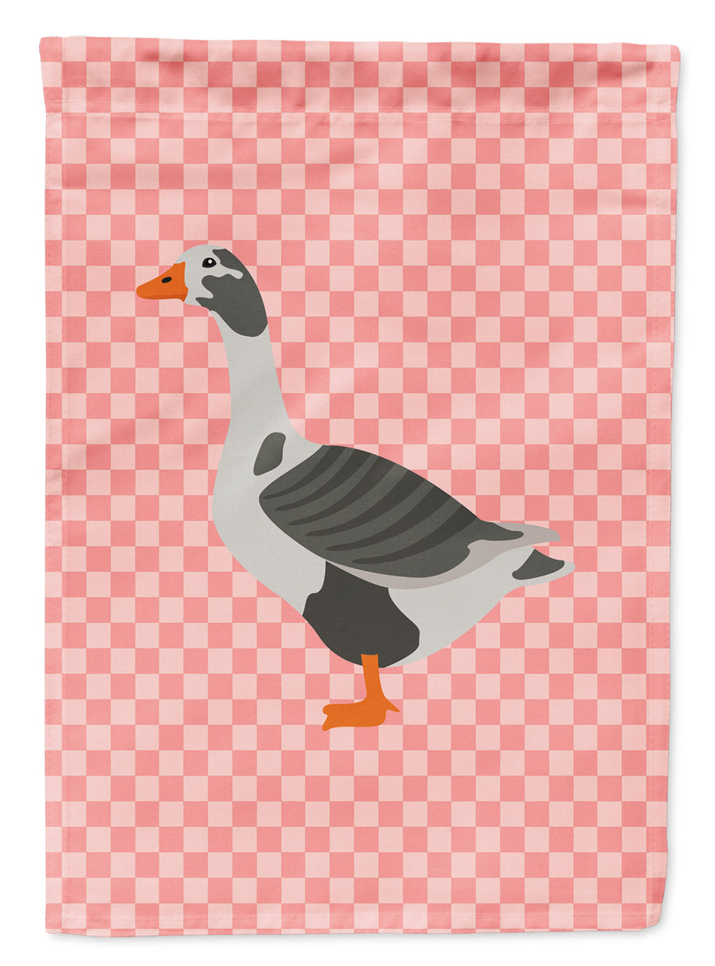 West of England Goose Pink Check Garden Flag Mailbox Decorative Yard Banner Outside Patio Artwork for Flower Beds, Garden Size, Multicolor