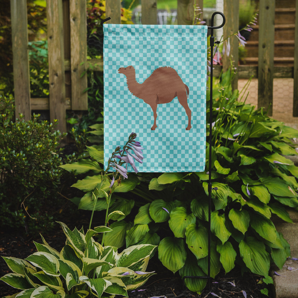 F1 Hybrid Camel Blue Check Garden Flag Mailbox Decorative Yard Banner Outside Patio Artwork for Flower Beds, Garden Size, Multicolor