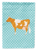 Guernsey Cow Blue Check Garden Flag Mailbox Decorative Yard Banner Outside Patio Artwork for Flower Beds, Garden Size, Multicolor