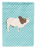Malvi Cow Blue Check Garden Flag Mailbox Decorative Yard Banner Outside Patio Artwork for Flower Beds, Garden Size, Multicolor