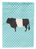 Belted Galloway Cow Blue Check Garden Flag Mailbox Decorative Yard Banner Outside Patio Artwork for Flower Beds, Garden Size, Multicolor