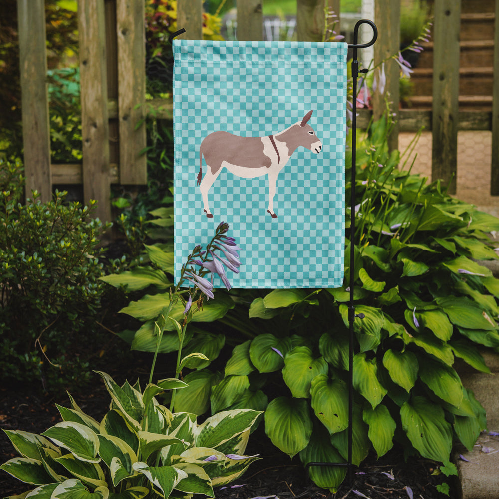 Australian Teamster Donkey Blue Check Garden Flag Mailbox Decorative Yard Banner Outside Patio Artwork for Flower Beds, Garden Size, Multicolor