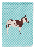 American Spotted Donkey Blue Check Garden Flag Mailbox Decorative Yard Banner Outside Patio Artwork for Flower Beds, Garden Size, Multicolor