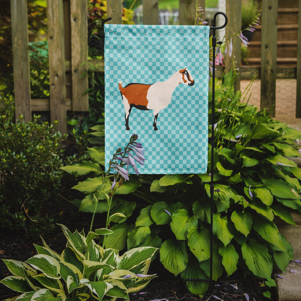 Alpine Goat Blue Check Garden Flag Mailbox Decorative Yard Banner Outside Patio Artwork for Flower Beds, Garden Size, Multicolor