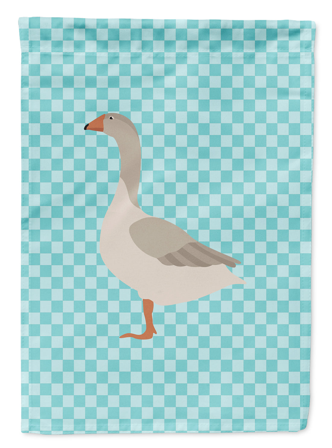 Steinbacher Goose Blue Check Garden Flag Mailbox Decorative Yard Banner Outside Patio Artwork for Flower Beds, Garden Size, Multicolor