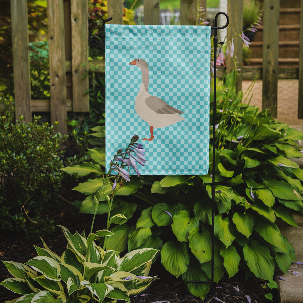 Steinbacher Goose Blue Check Garden Flag Mailbox Decorative Yard Banner Outside Patio Artwork for Flower Beds, Garden Size, Multicolor