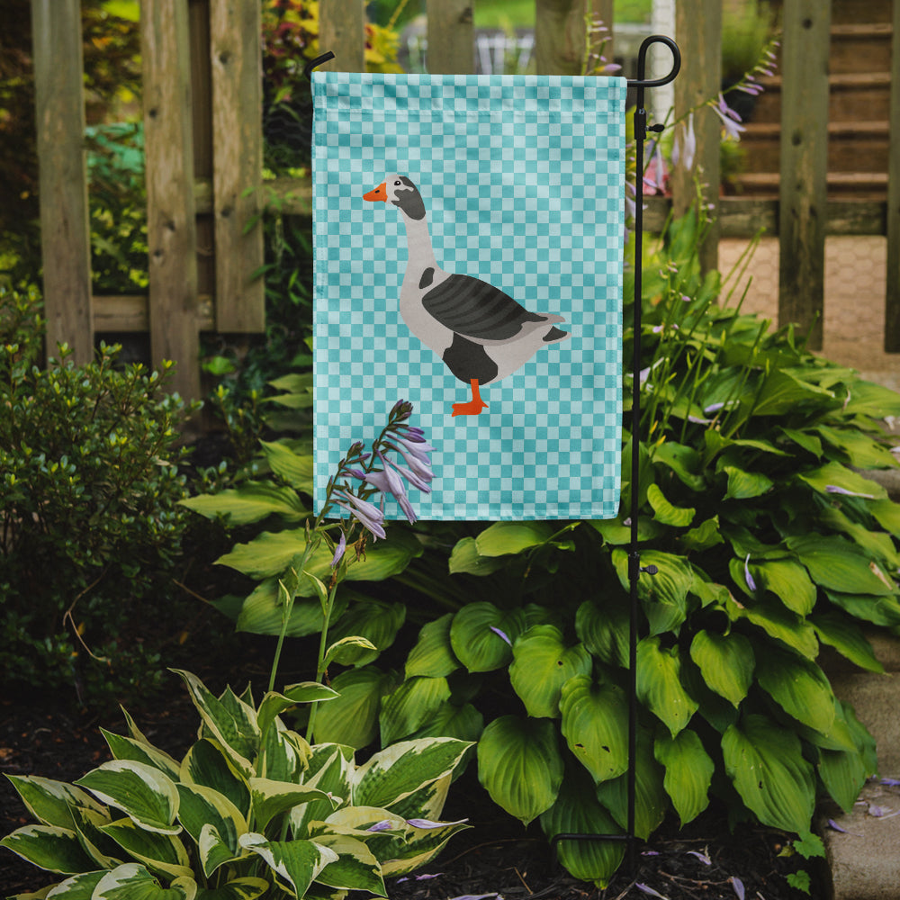 West of England Goose Blue Check Garden Flag Mailbox Decorative Yard Banner Outside Patio Artwork for Flower Beds, Garden Size, Multicolor