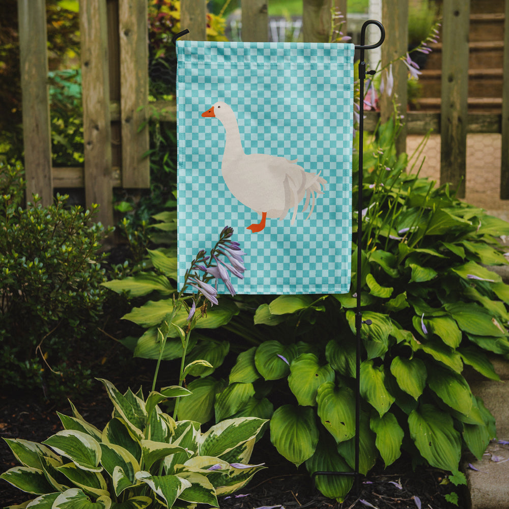 Sebastopol Goose Blue Check Garden Flag Mailbox Decorative Yard Banner Outside Patio Artwork for Flower Beds, Garden Size, Multicolor