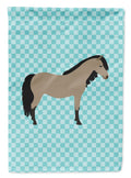 Welsh Pony Horse Blue Check Garden Flag Mailbox Decorative Yard Banner Outside Patio Artwork for Flower Beds, Garden Size, Multicolor