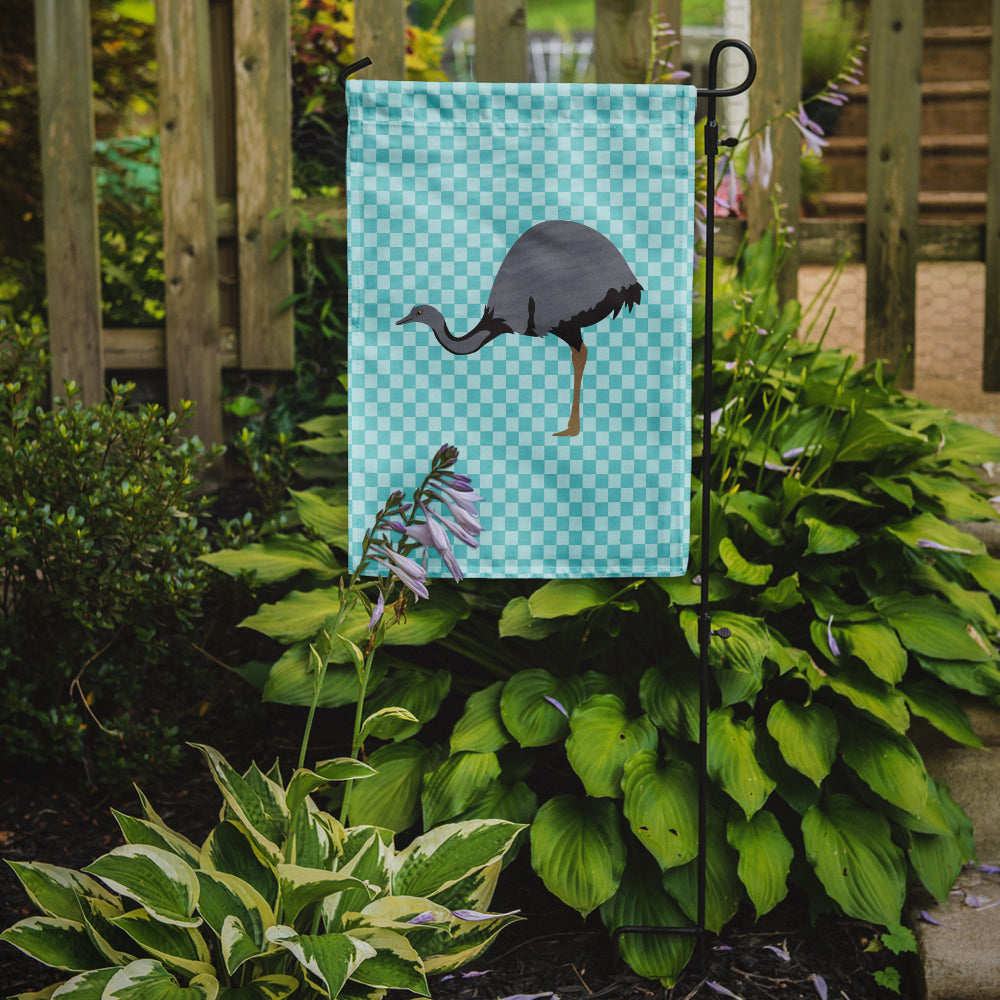 Rhea Blue Check Garden Flag Mailbox Decorative Yard Banner Outside Patio Artwork for Flower Beds, Garden Size, Multicolor