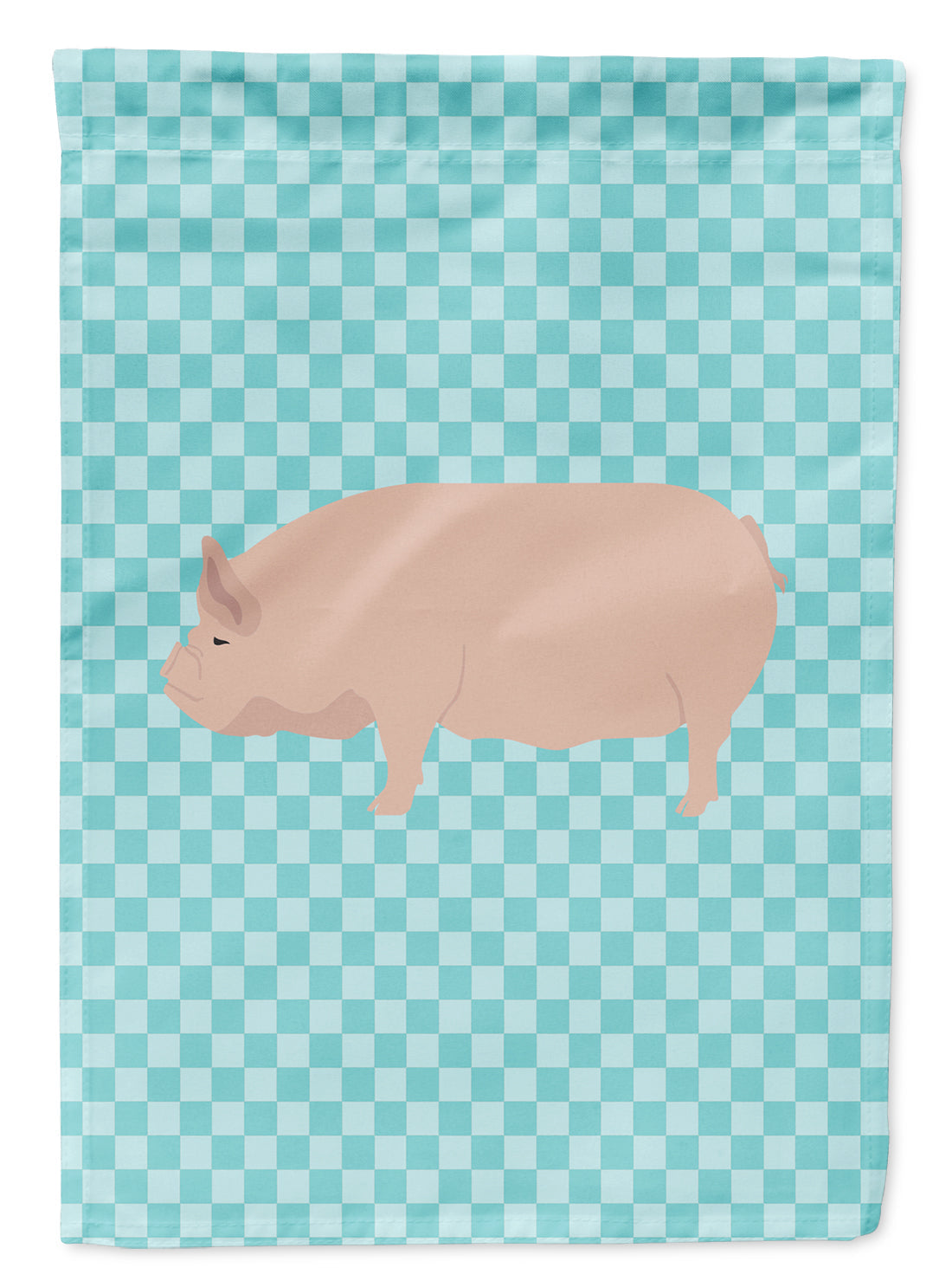 Welsh Pig Blue Check Garden Flag Mailbox Decorative Yard Banner Outside Patio Artwork for Flower Beds, Garden Size, Multicolor