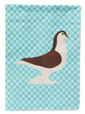 Large Pigeon Blue Check Garden Flag Mailbox Decorative Yard Banner Outside Patio Artwork for Flower Beds, Garden Size, Multicolor