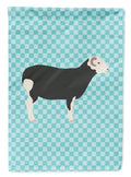 Herwick Sheep Blue Check Garden Flag Mailbox Decorative Yard Banner Outside Patio Artwork for Flower Beds, Garden Size, Multicolor