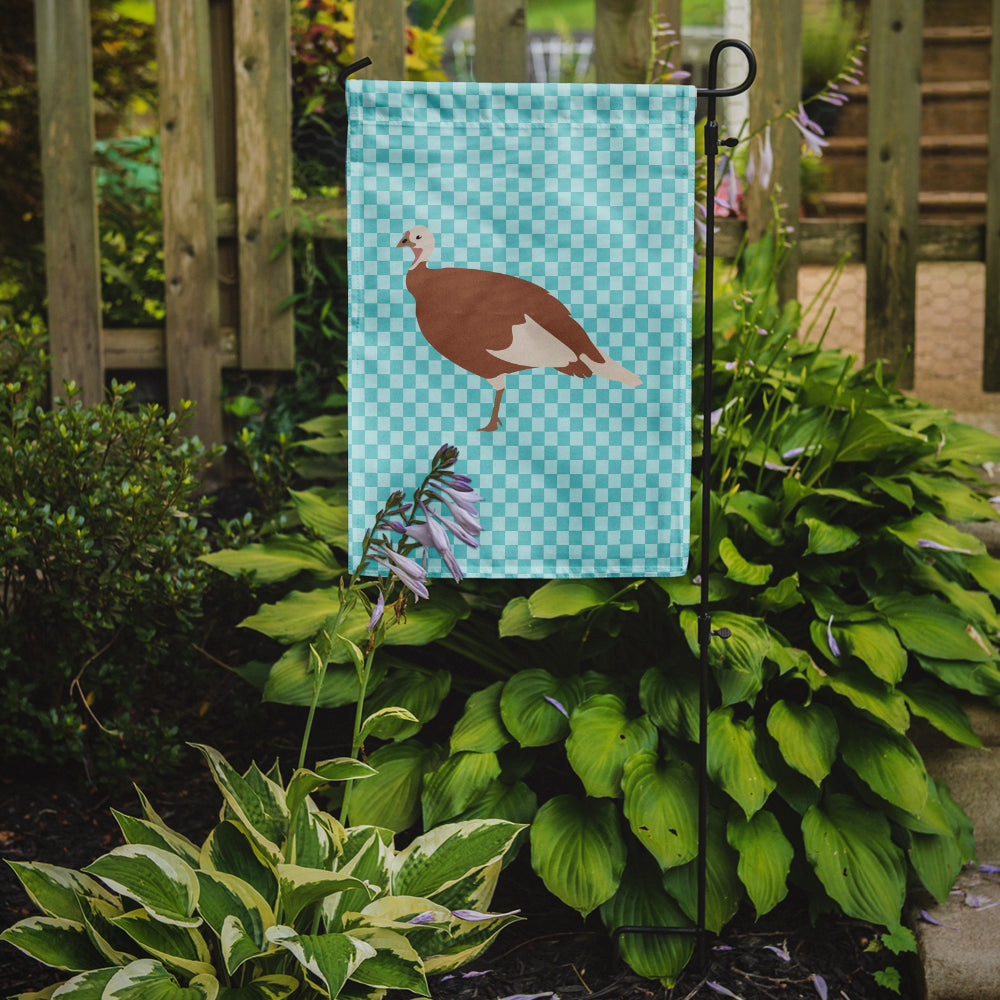 Jersey Buff Turkey Hen Blue Check Garden Flag Mailbox Decorative Yard Banner Outside Patio Artwork for Flower Beds, Garden Size, Multicolor