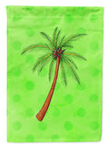 Palm Tree Green Polkadot Garden Flag Mailbox Decorative Yard Banner Outside Patio Artwork for Flower Beds, Garden Size, Multicolor