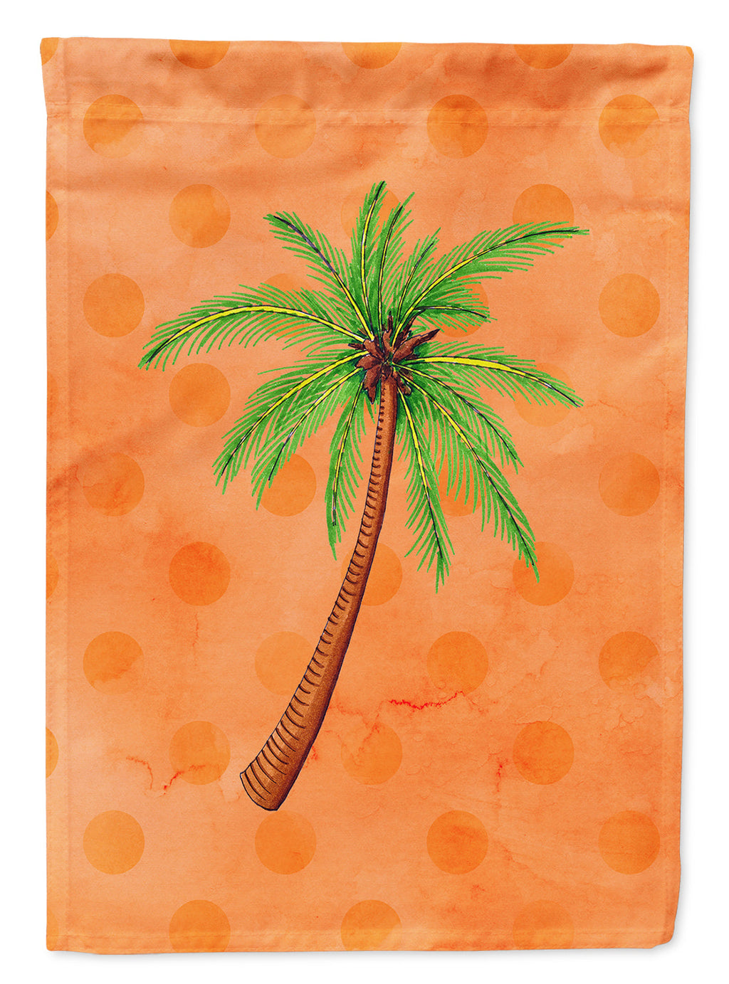 Palm Tree Orange Polkadot Garden Flag Mailbox Decorative Yard Banner Outside Patio Artwork for Flower Beds, Garden Size, Multicolor