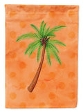 Palm Tree Orange Polkadot Garden Flag Mailbox Decorative Yard Banner Outside Patio Artwork for Flower Beds, Garden Size, Multicolor