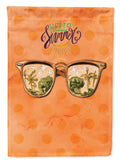Beach Sunglasses Orange Polkadot Garden Flag Mailbox Decorative Yard Banner Outside Patio Artwork for Flower Beds, Garden Size, Multicolor