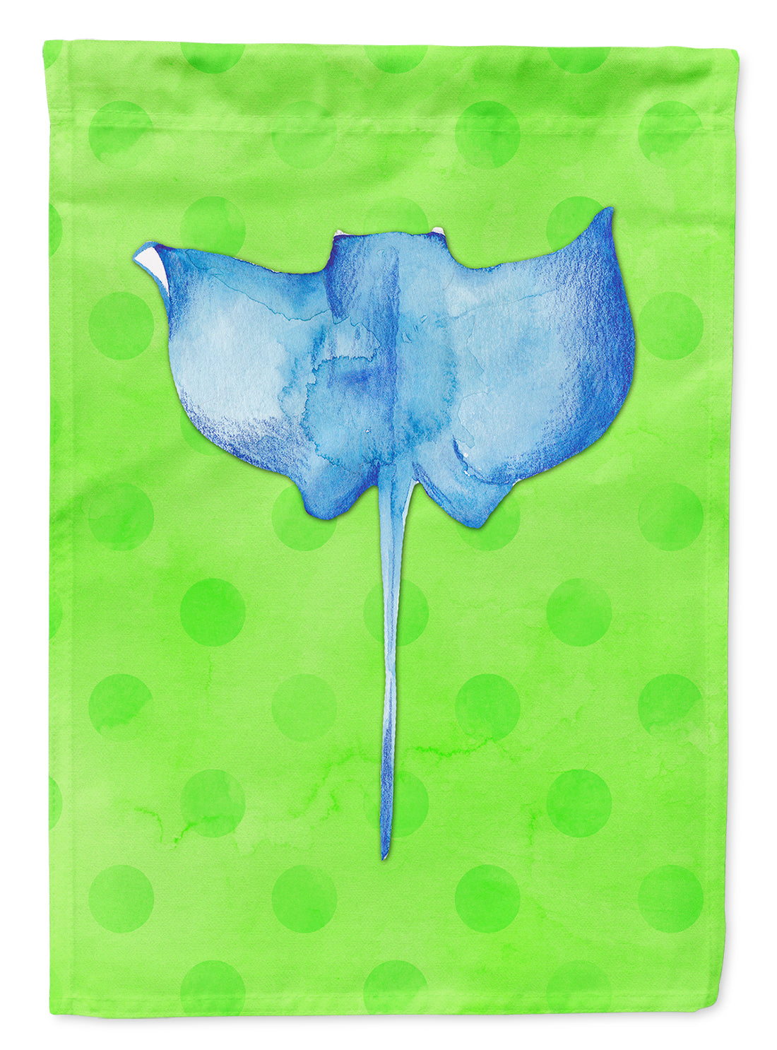 Sting Ray Green Polkadot Garden Flag Mailbox Decorative Yard Banner Outside Patio Artwork for Flower Beds, Garden Size, Multicolor