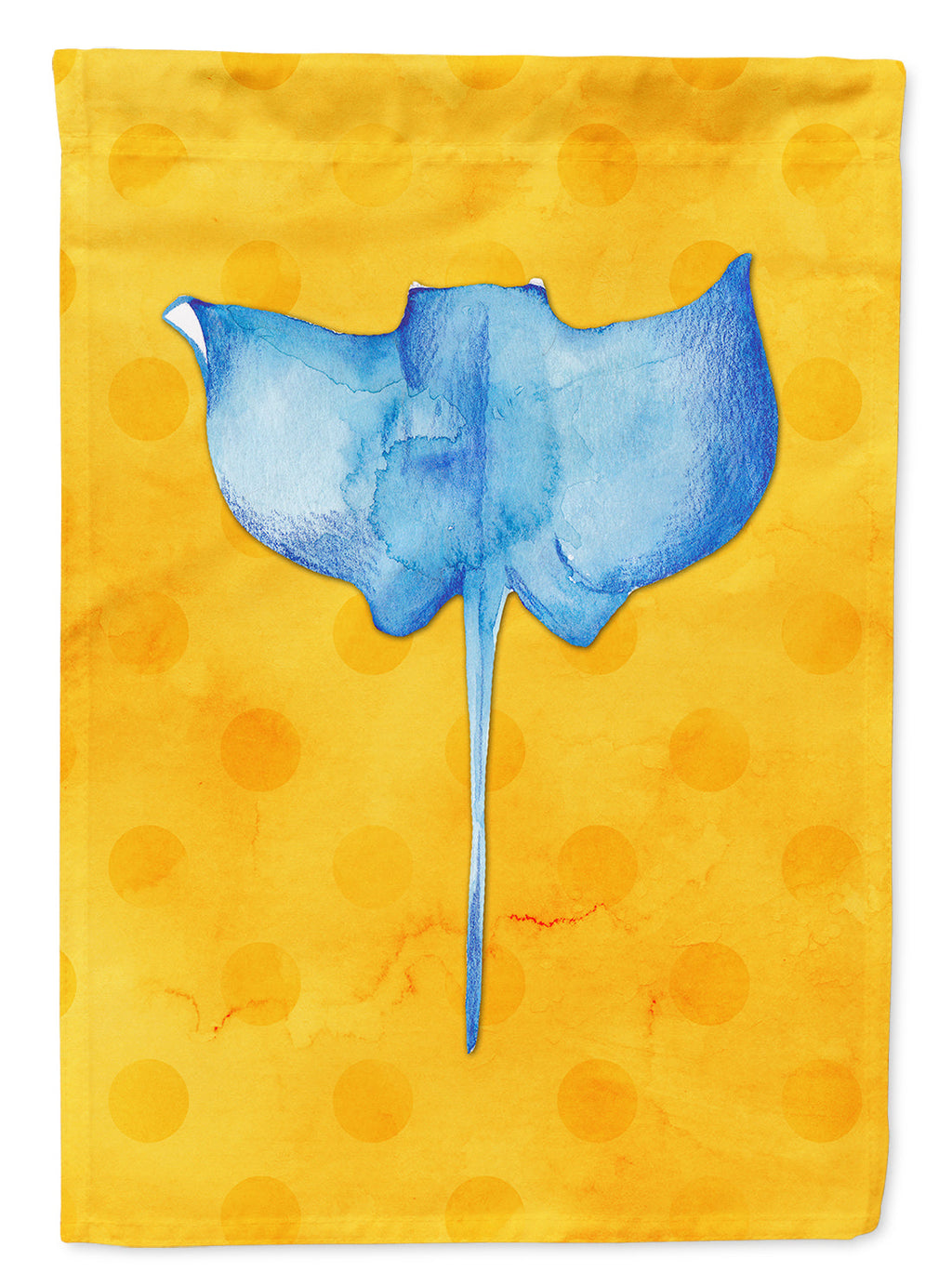 Sting Ray Yellow Polkadot Garden Flag Mailbox Decorative Yard Banner Outside Patio Artwork for Flower Beds, Garden Size, Multicolor