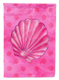 Pink Sea Shell Pink Polkadot Garden Flag Mailbox Decorative Yard Banner Outside Patio Artwork for Flower Beds, Garden Size, Multicolor