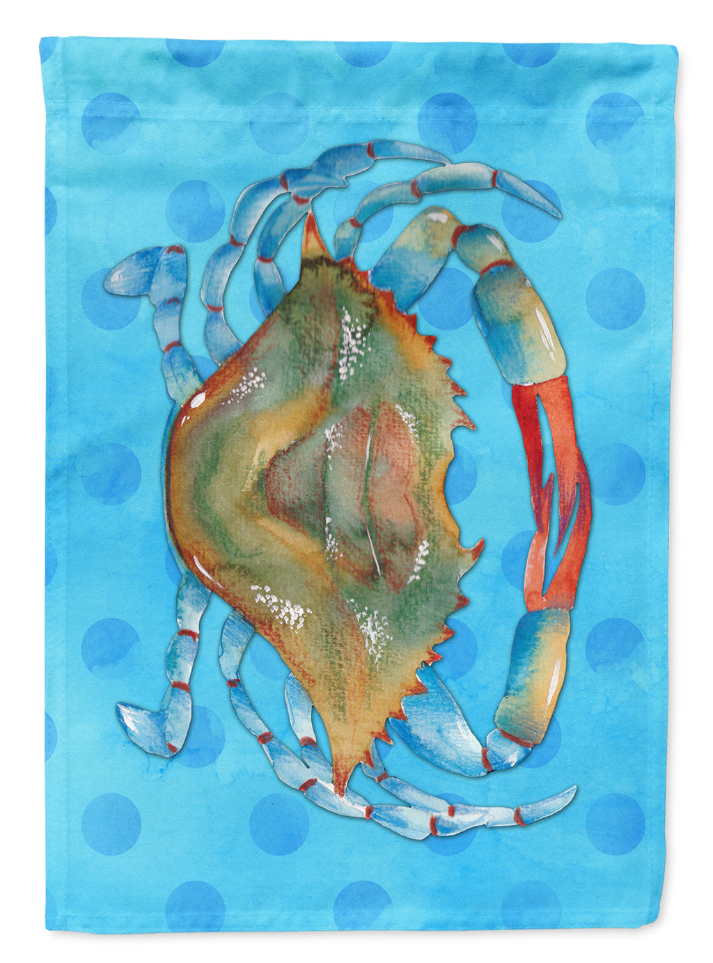 Blue Crab Blue Polkadot Garden Flag Mailbox Decorative Yard Banner Outside Patio Artwork for Flower Beds, Garden Size, Multicolor
