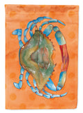 Blue Crab Orange Polkadot Garden Flag Mailbox Decorative Yard Banner Outside Patio Artwork for Flower Beds, Garden Size, Multicolor