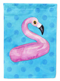 Flamingo Floaty Blue Polkadot Garden Flag Mailbox Decorative Yard Banner Outside Patio Artwork for Flower Beds, Garden Size, Multicolor