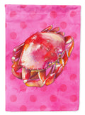 Crab Pink Polkadot Garden Flag Mailbox Decorative Yard Banner Outside Patio Artwork for Flower Beds, Garden Size, Multicolor