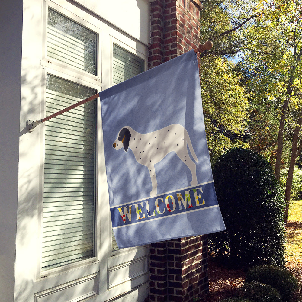Gascon Saintongeois Welcome House Flag 28x40 Porch Sleeve Pole Decorative Outside Yard Banner Artwork Wall Hanging, Polyester