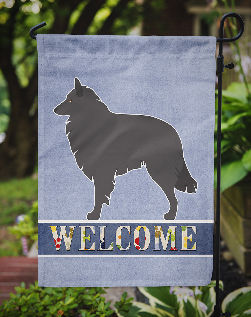 Groenendael Belgian Shepherd Garden Flag Mailbox Decorative Yard Banner Outside Patio Artwork for Flower Beds, Garden Size, Multicolor