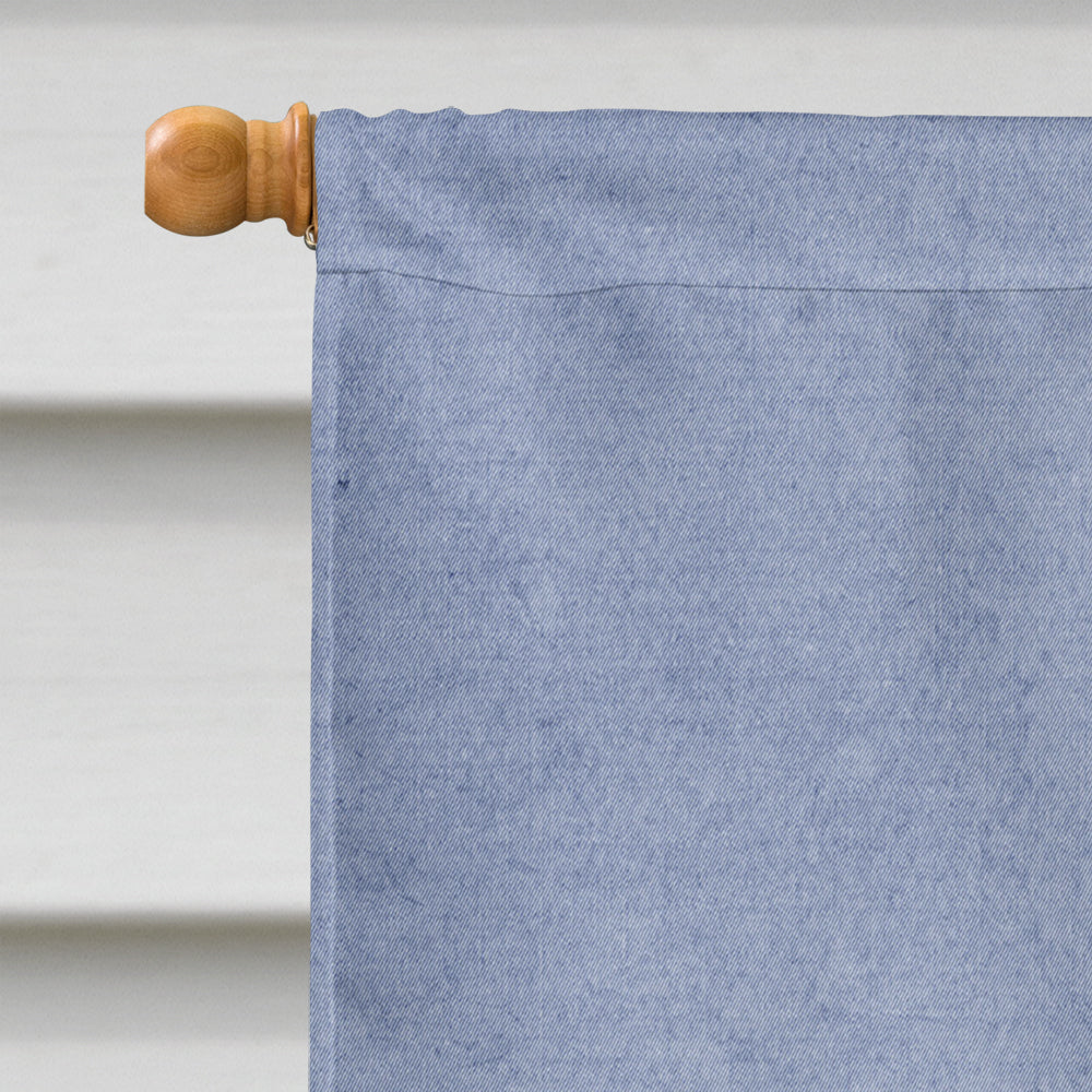 Kuvasz Welcome House Flag 28x40 Porch Sleeve Pole Decorative Outside Yard Banner Artwork Wall Hanging, Polyester
