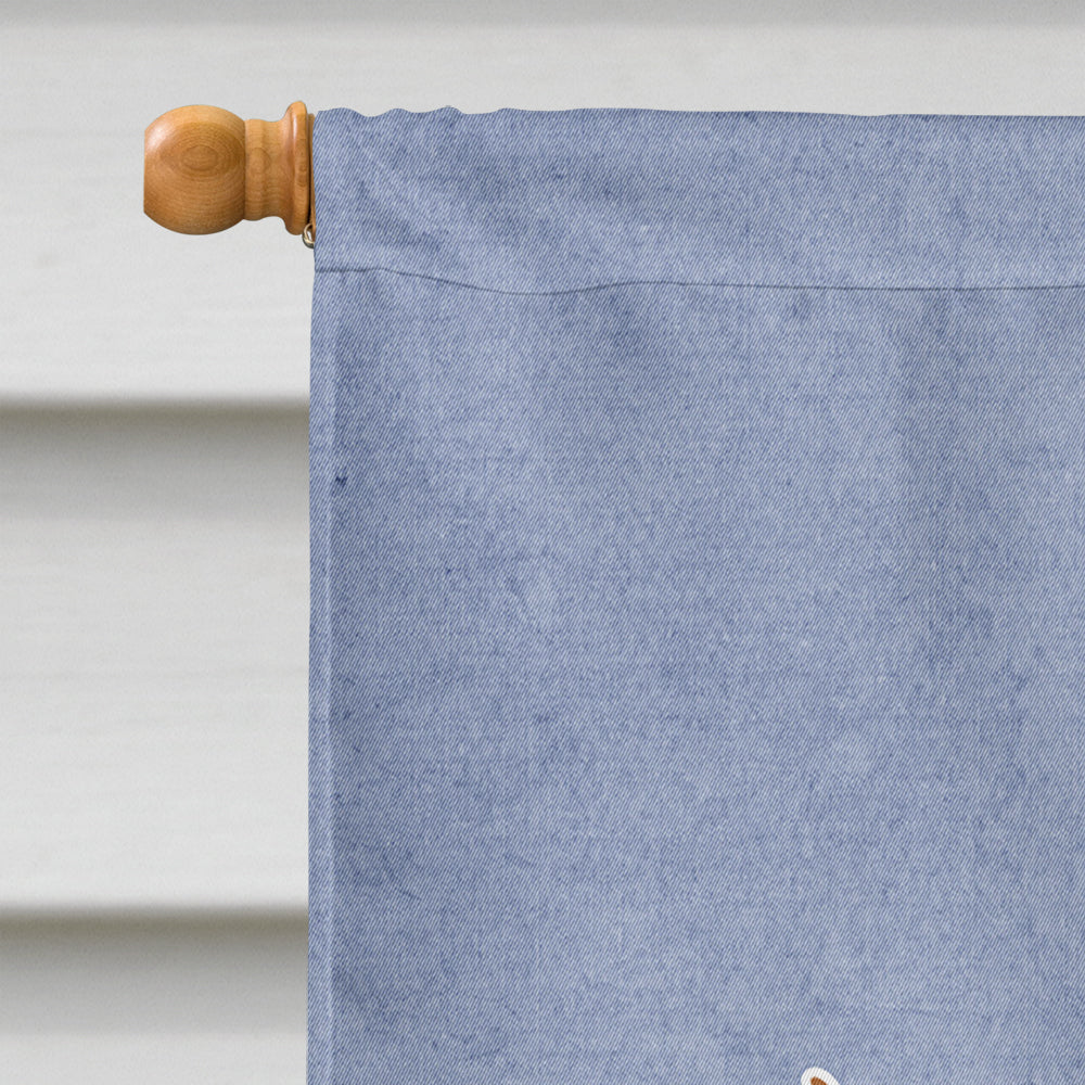 Welsh Corgi Cardigan Welcome House Flag 28x40 Porch Sleeve Pole Decorative Outside Yard Banner Artwork Wall Hanging, Polyester