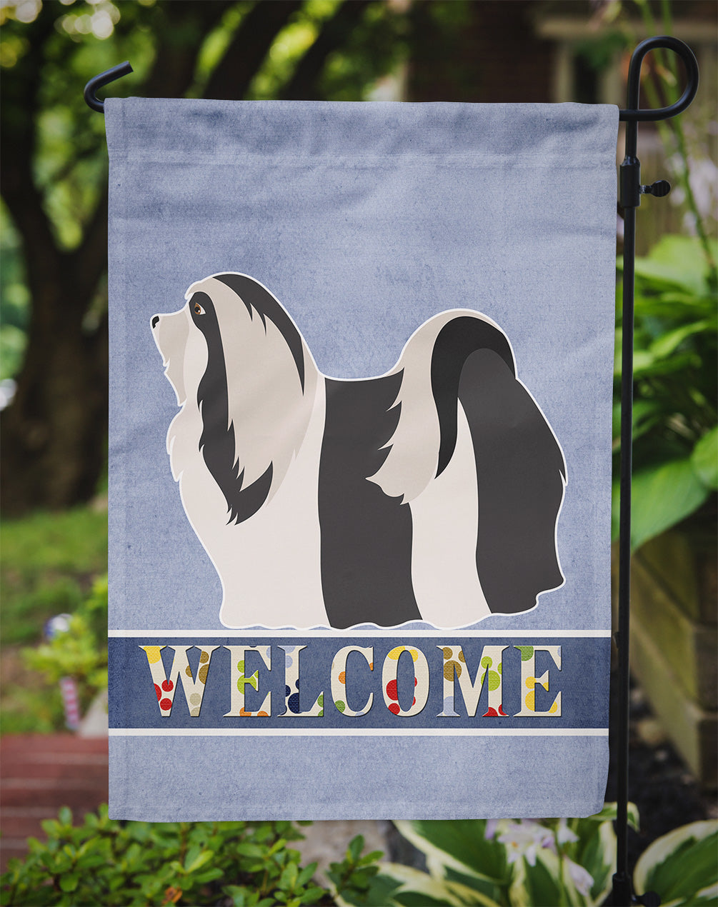 Havanese Welcome Garden Flag Mailbox Decorative Yard Banner Outside Patio Artwork for Flower Beds, Garden Size, Multicolor