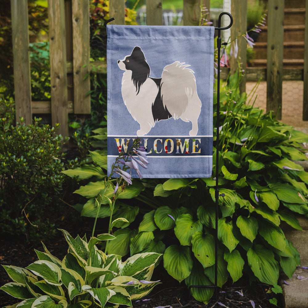 Papillon Welcome Garden Flag Mailbox Decorative Yard Banner Outside Patio Artwork for Flower Beds, Garden Size, Multicolor